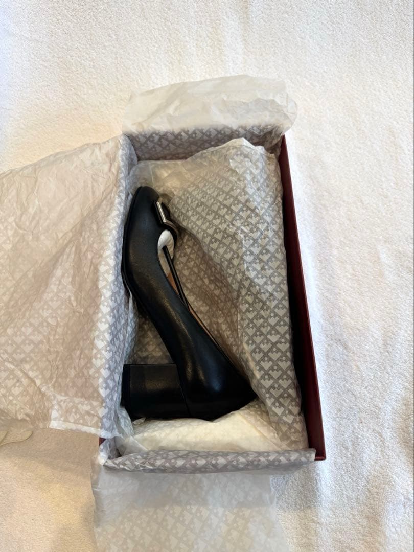 【美品】BALLY ブラック PRALIA 55 レザーパンプス