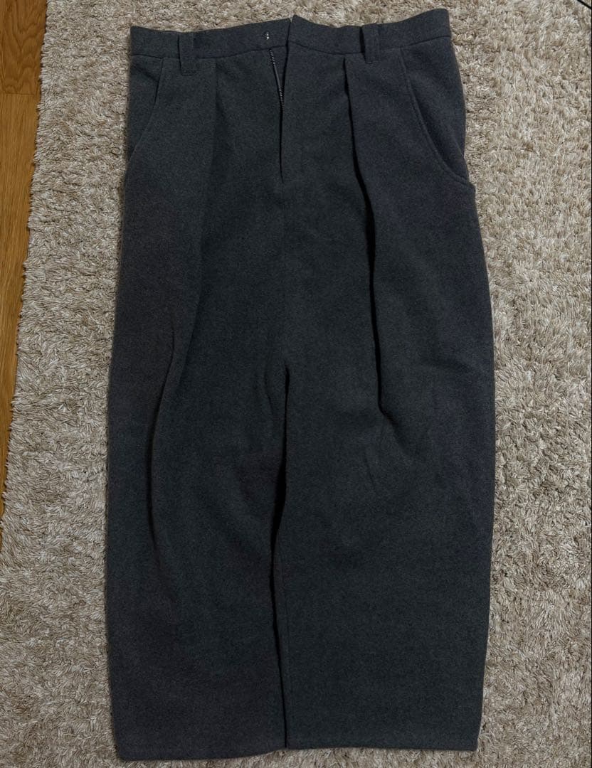 パンツ SUNSET MOSSA WOOL WIDE SAROUEL SLACKS