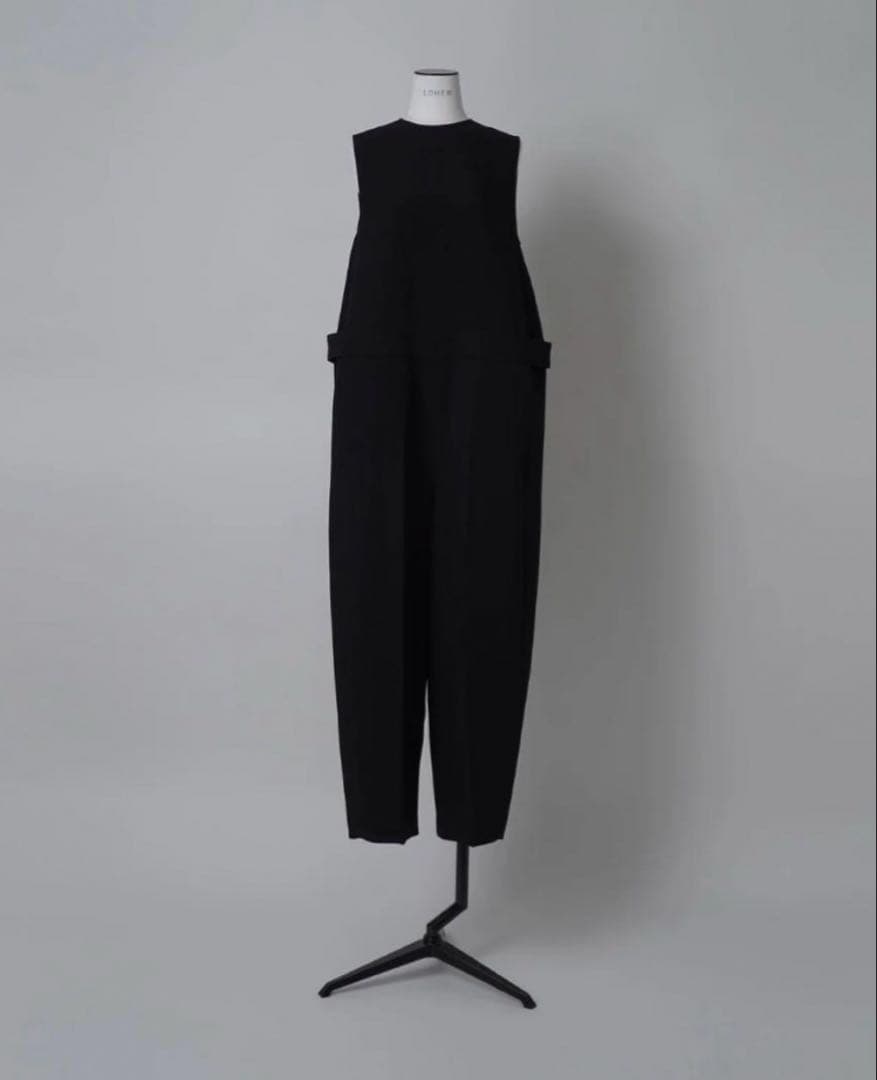 LOHEN ローヘン　ダブルクロスコクーンオールインワン　黒