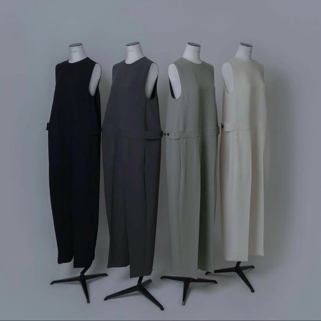 LOHEN ローヘン　ダブルクロスコクーンオールインワン　黒