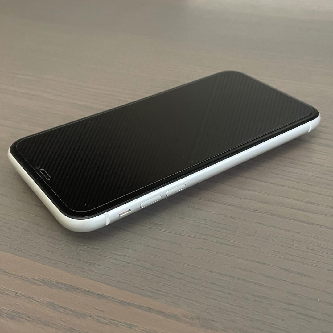 iPhone XR 本体 64GB Simフリー ホワイト 箱付き おまけ付