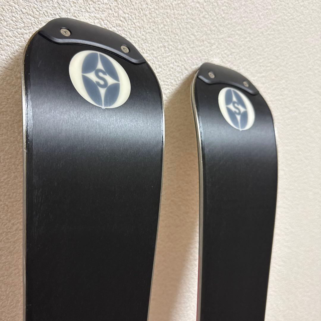 OGASAKA スキー板 『覇』Keos 155cm 赤黒 + 紫スキー用ポール