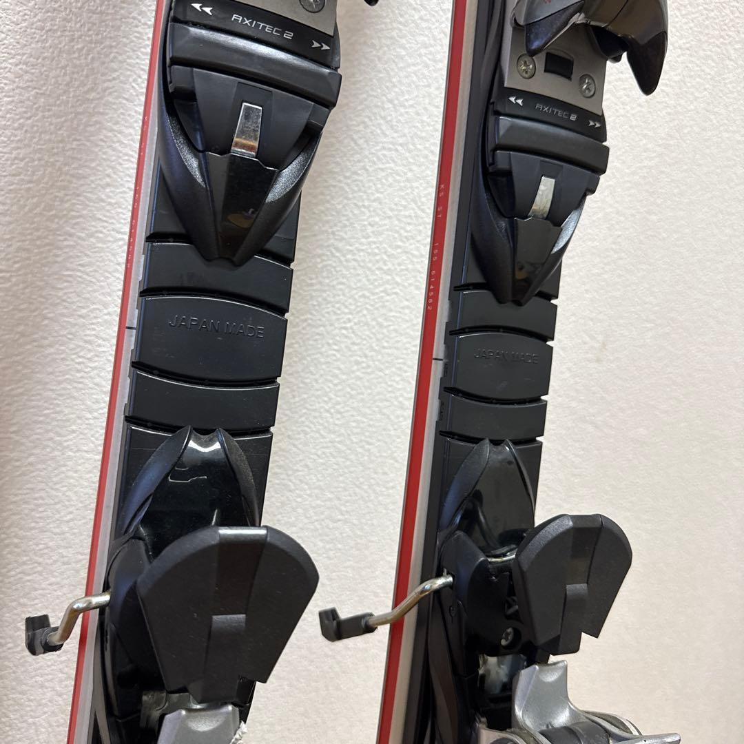 OGASAKA スキー板 『覇』Keos 155cm 赤黒 + 紫スキー用ポール