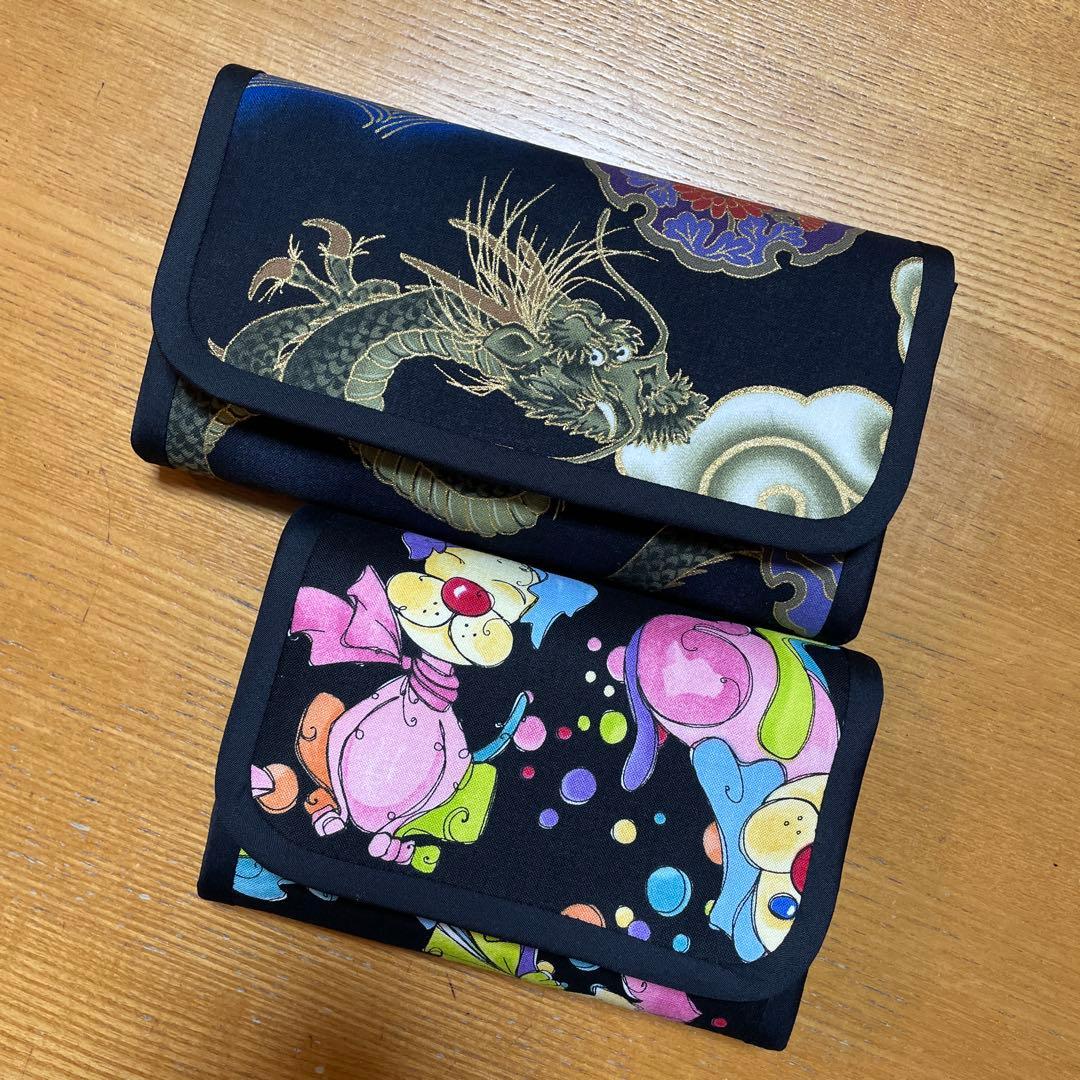 肝っ玉母さん　長財布　やりくり財布　ハンドメイド