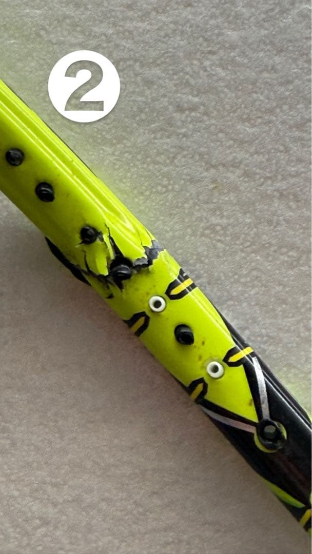 バドミントンラケットジャンク品7本