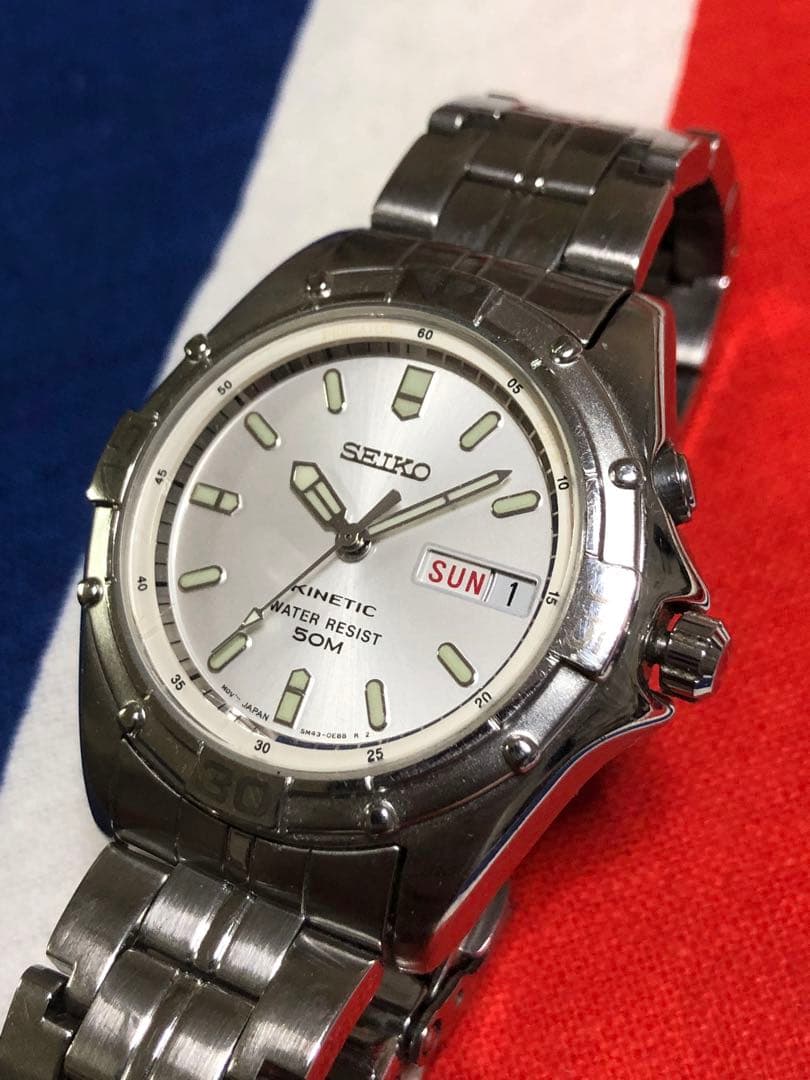 時計 SEIKO KINETIC 5M43-0D00
