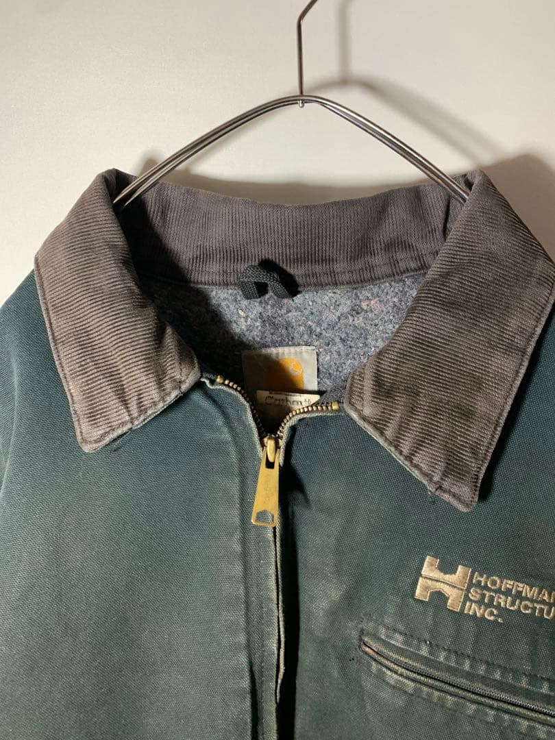 carhartt カーハート デトロイトジャケット 企業ロゴ フェード 黒