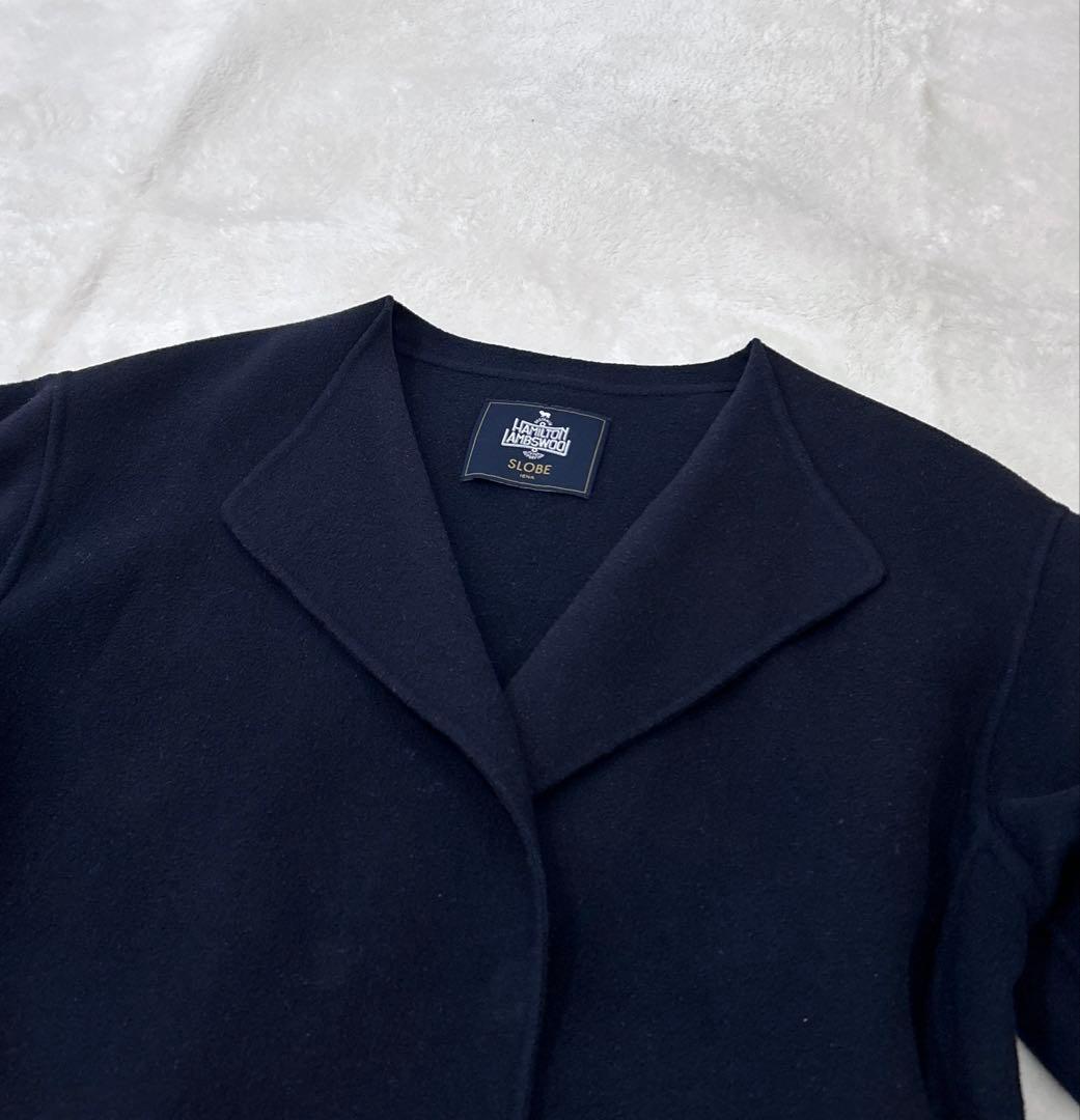 SLOBE IENA × HAMILTON ダブルフェイスショートコート