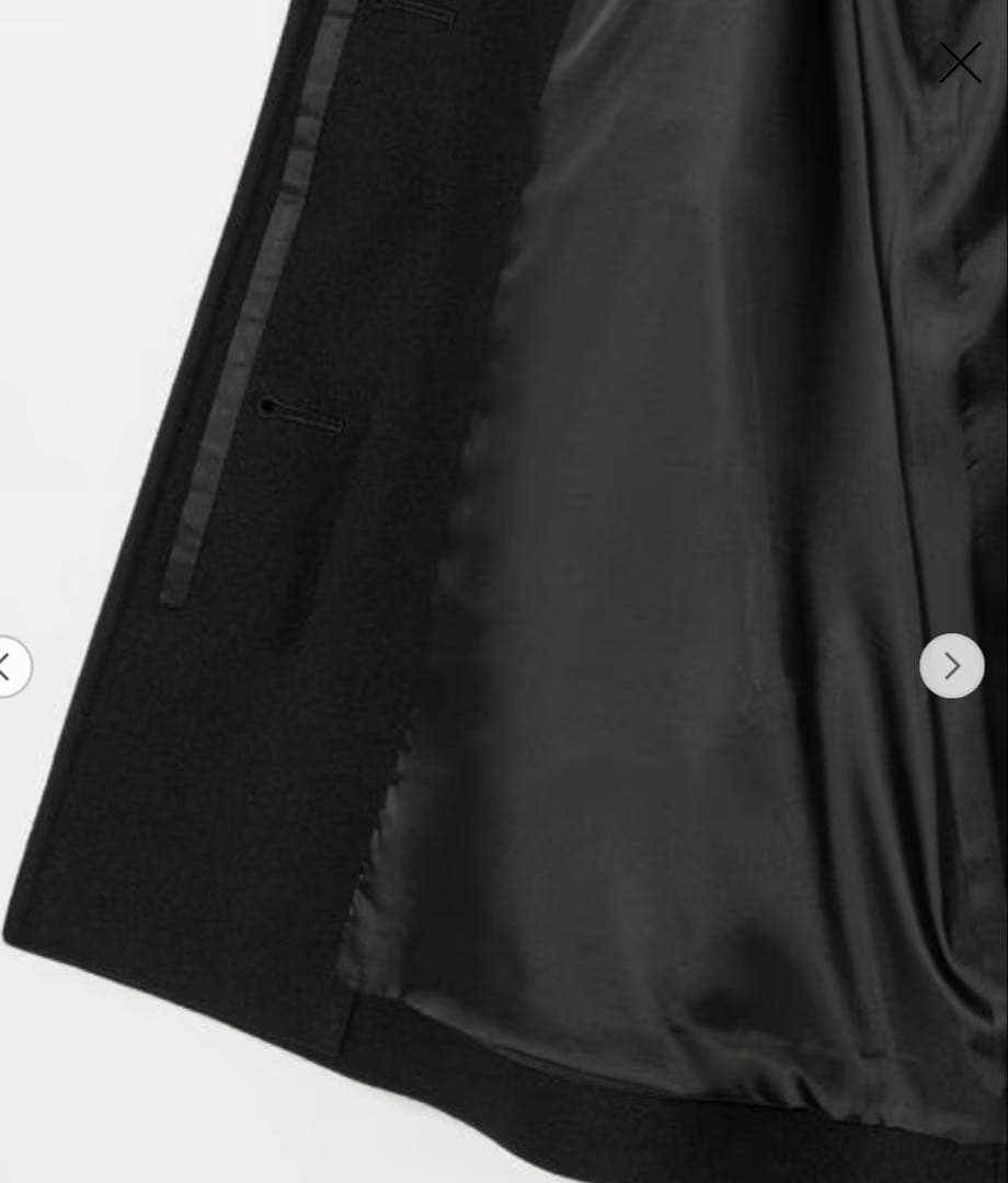 まぐ様)Steven Alanウール カシミヤ テント ショートコート黒