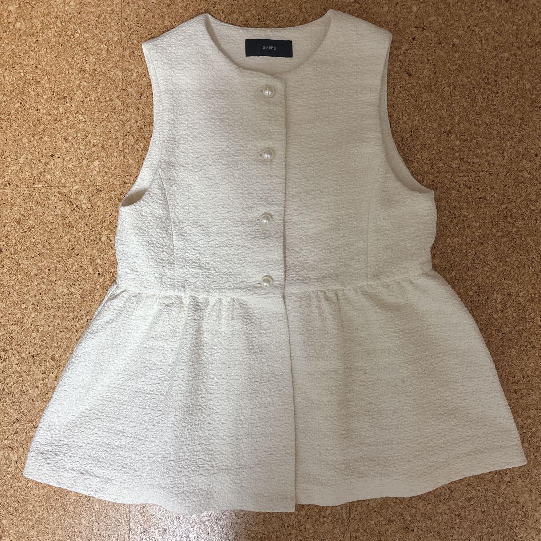 美品！SHIPS スラブツイードジレ ベスト　入園式　入学式　フォーマル