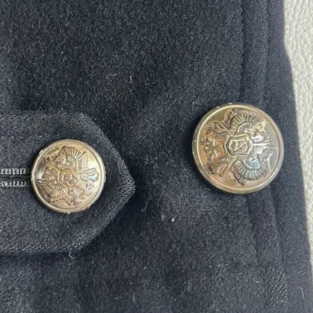 ポールスミス　カシミヤ　ピーコート　ナポレオン　キルティング　メタルボタン　刻印