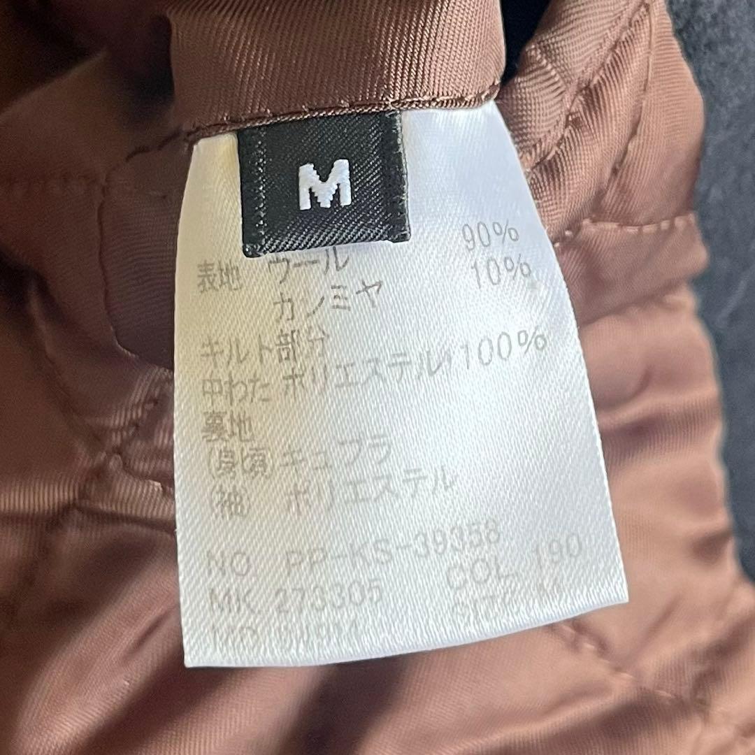 ポールスミス　カシミヤ　ピーコート　ナポレオン　キルティング　メタルボタン　刻印