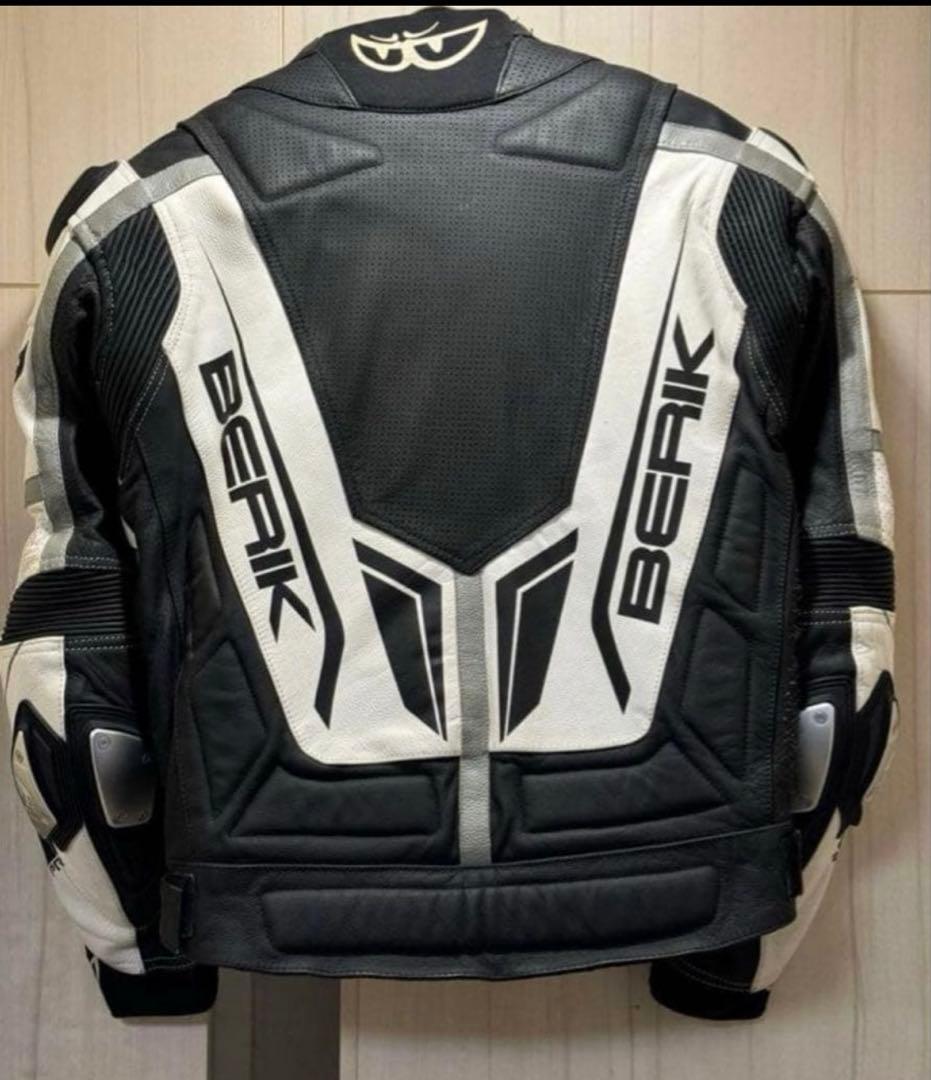 BERIK superpro2.0レザージャケット 黒/白　50サイズ