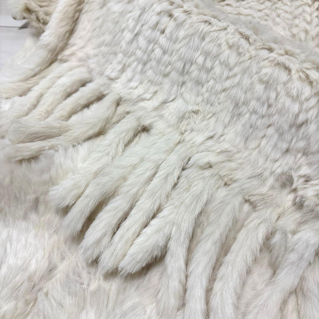 【新品タグ付き】F-wisteria ラビットファー マフラー / ストール