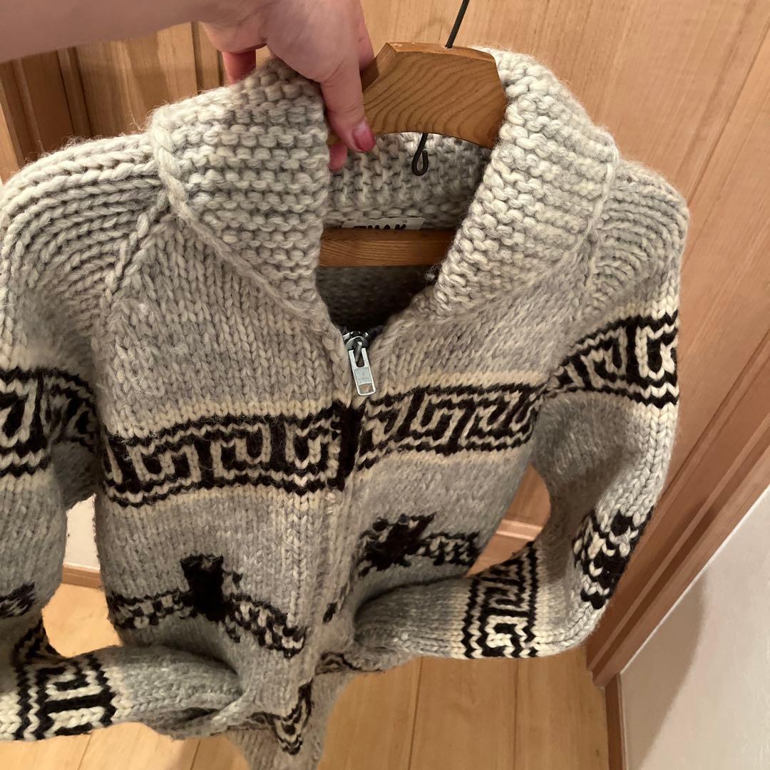 新品　カナダ産　カウチンセーター　レディース