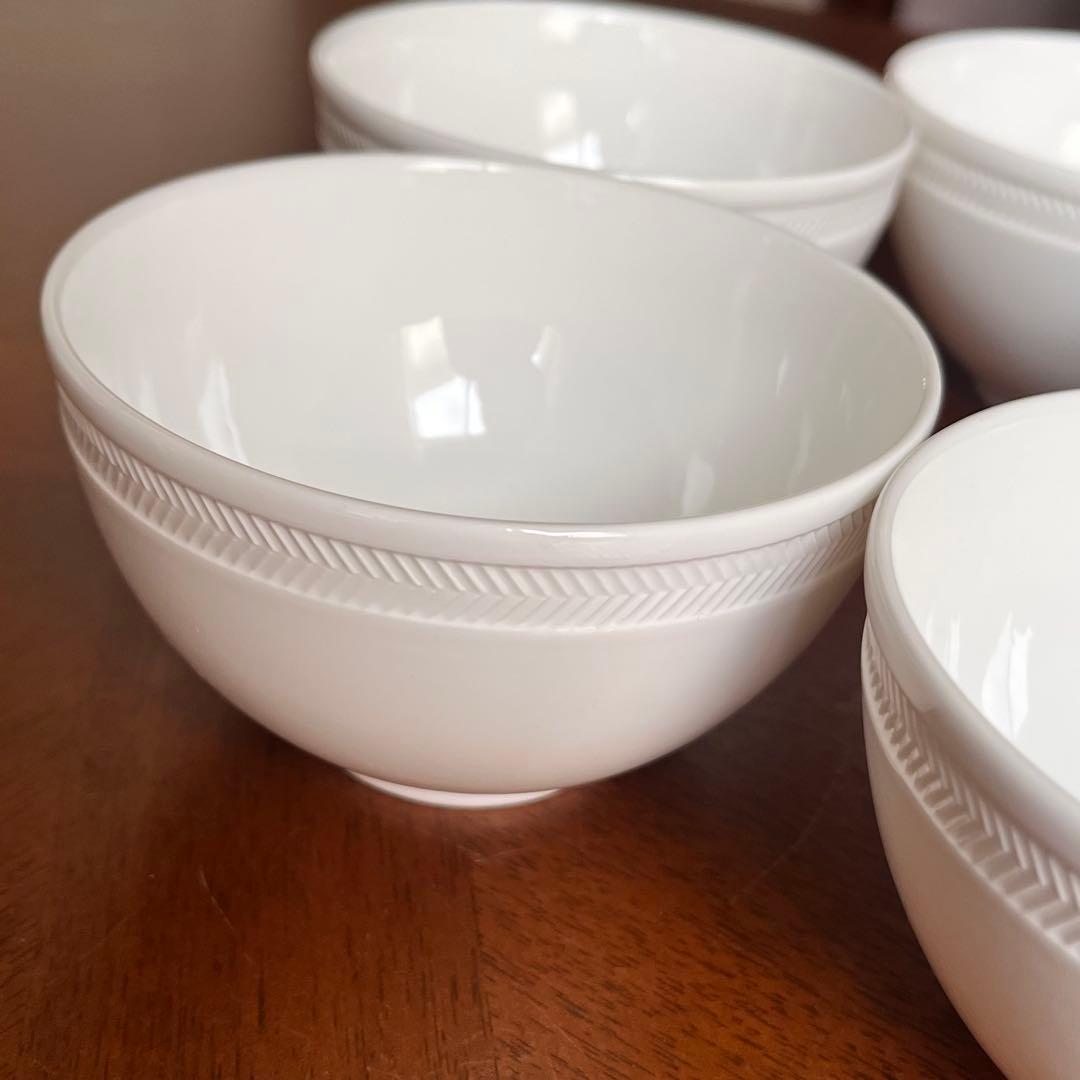 【レア美品】ウェッジウッド★ナイト＆デイ★ライスボウル（お茶碗）3個