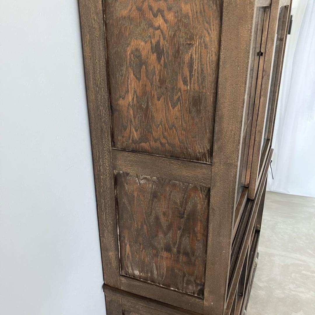 レトロ　ヴィンテージ　古家具　古道具　収納棚　食器棚　シェルフ　ガラス棚