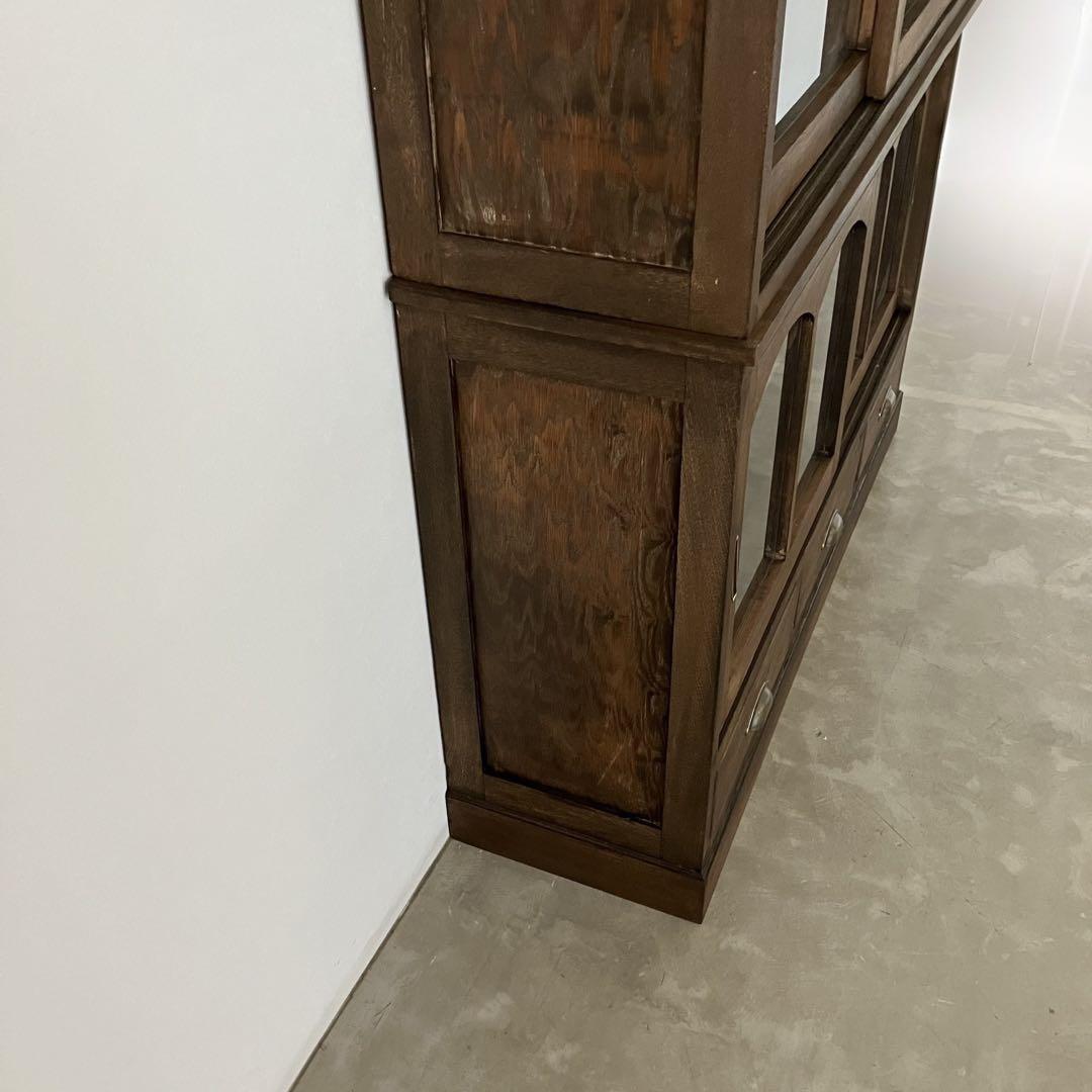 レトロ　ヴィンテージ　古家具　古道具　収納棚　食器棚　シェルフ　ガラス棚