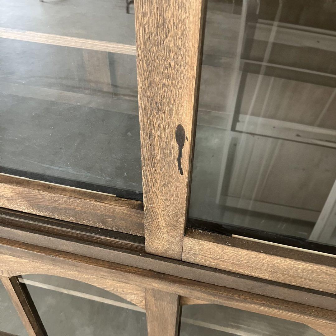 レトロ　ヴィンテージ　古家具　古道具　収納棚　食器棚　シェルフ　ガラス棚