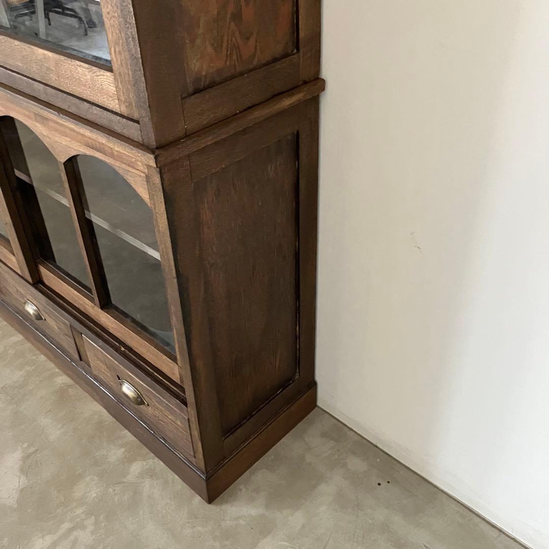 レトロ　ヴィンテージ　古家具　古道具　収納棚　食器棚　シェルフ　ガラス棚