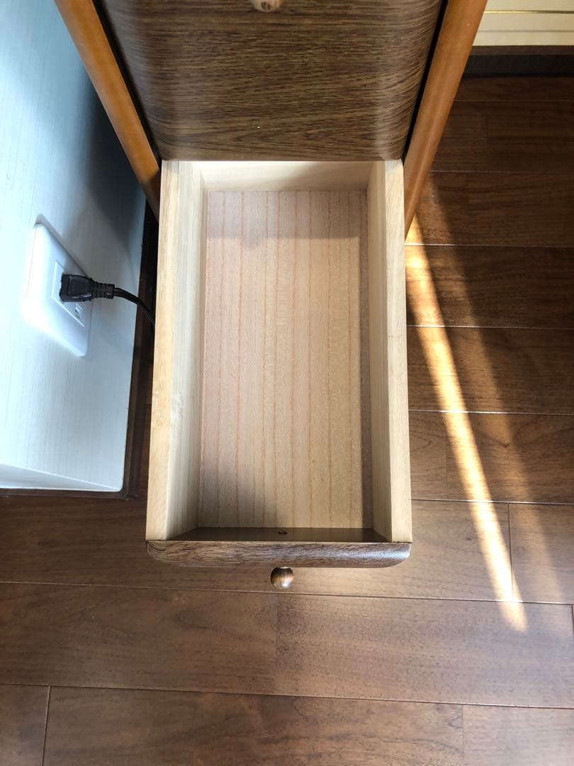 木製ドレッサー・鏡台 引き出し付き　椅子とセット販売