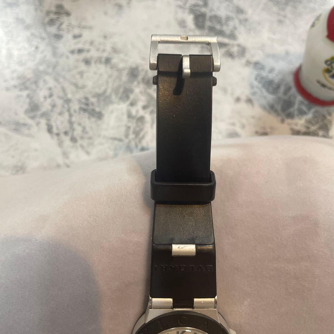 BVLGARI ブラック ラバーベルト 時計