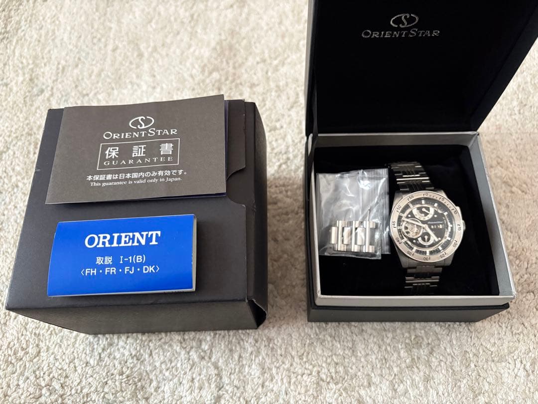 自動巻き クロノグラフ 腕時計 ブラック/シルバー