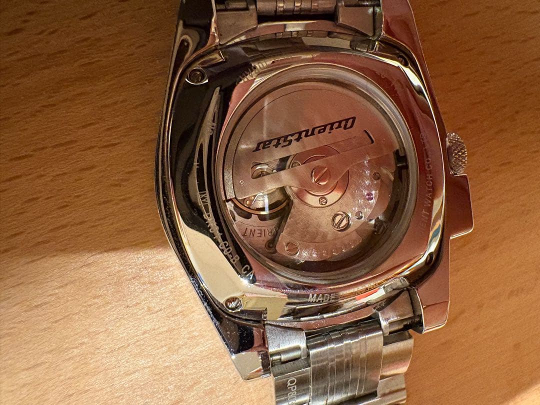 自動巻き クロノグラフ 腕時計 ブラック/シルバー