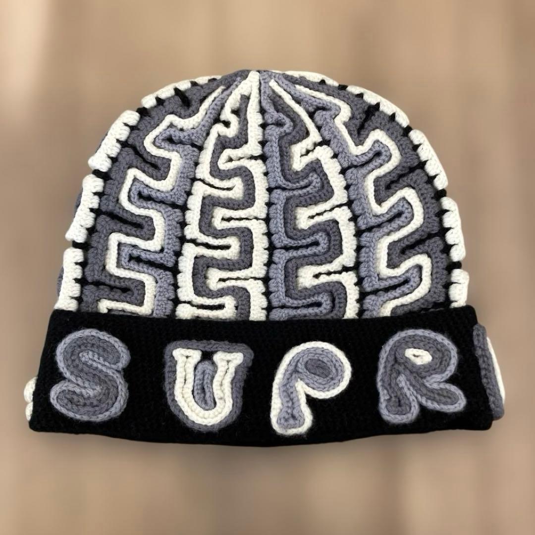 Supreme Yarn Applique Beanie 24aw アップリケ