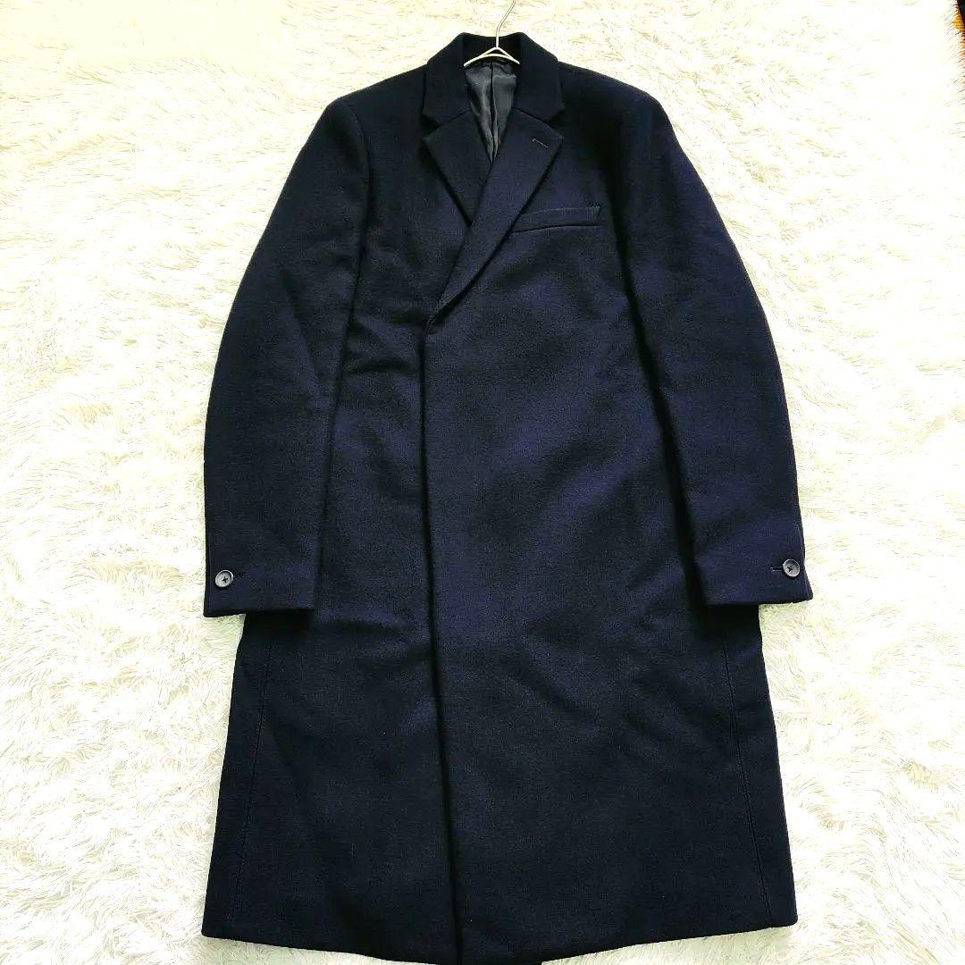 【美品】The reracs／チェスターコート／サイズ46／ネイビー