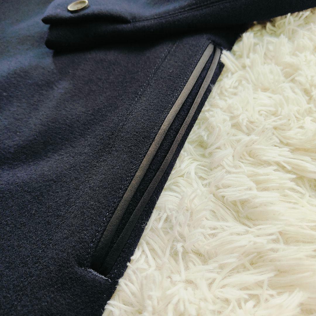 【美品】The reracs／チェスターコート／サイズ46／ネイビー