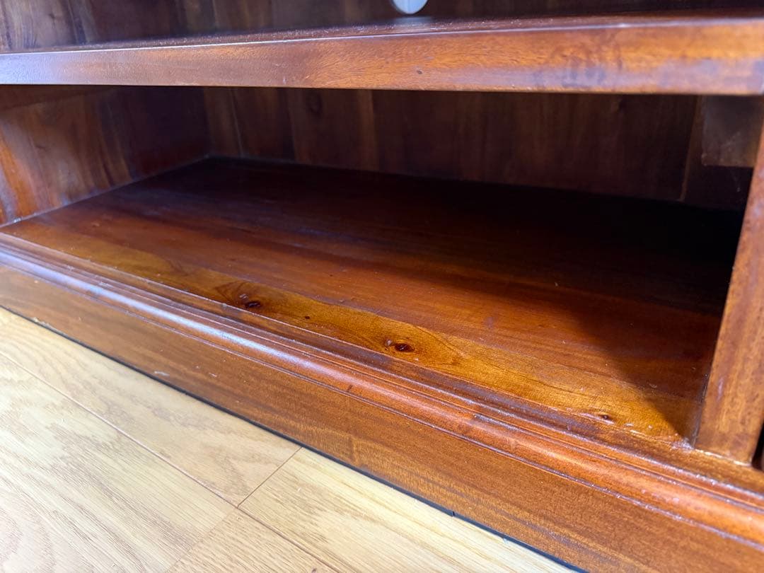 【最終価格】マホガニー無垢材テレビボード