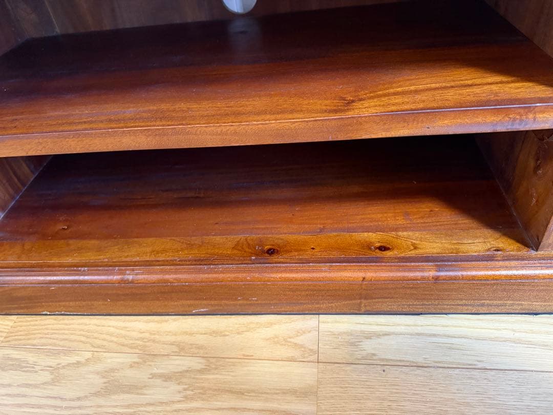 【最終価格】マホガニー無垢材テレビボード