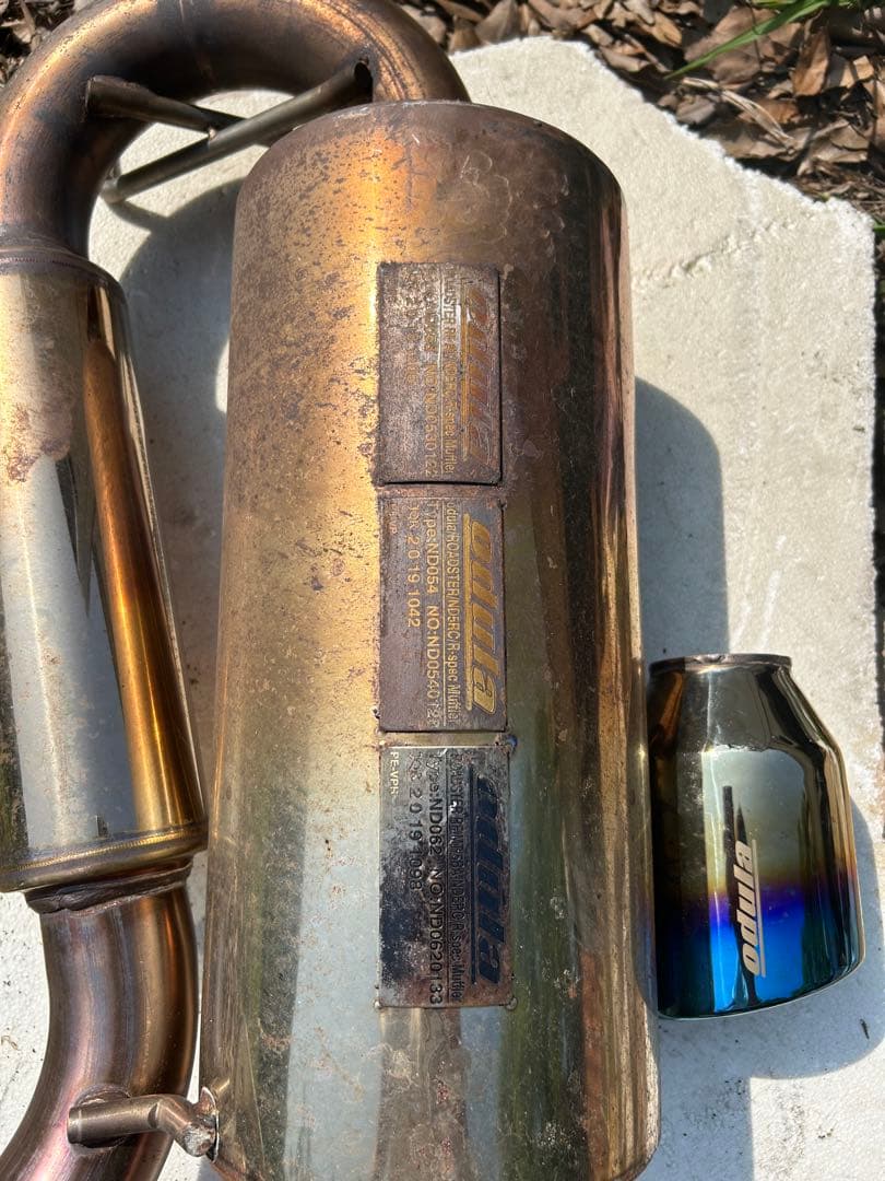 ODULA NDロードスター R-specマフラー　（DIY加工中古品）