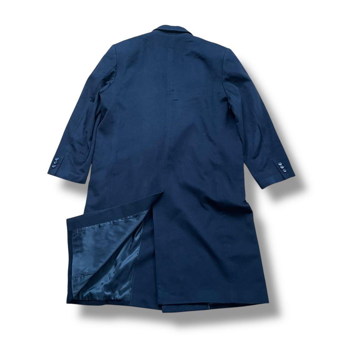 極上品カシミヤ 100% ロング ダブルチェスターコート 大きいサイズ 2XL
