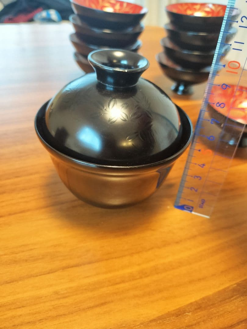 骨董・美品　アンティーク　京都蒔絵師　長野横笛　小吸物椀