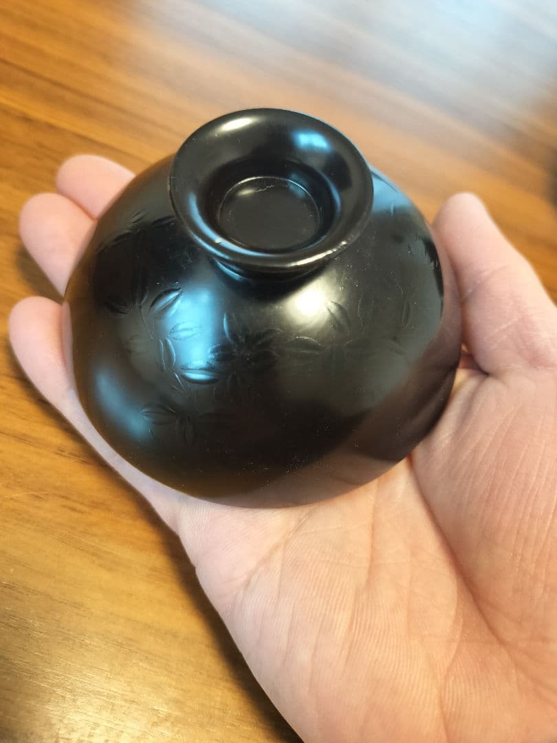 骨董・美品　アンティーク　京都蒔絵師　長野横笛　小吸物椀