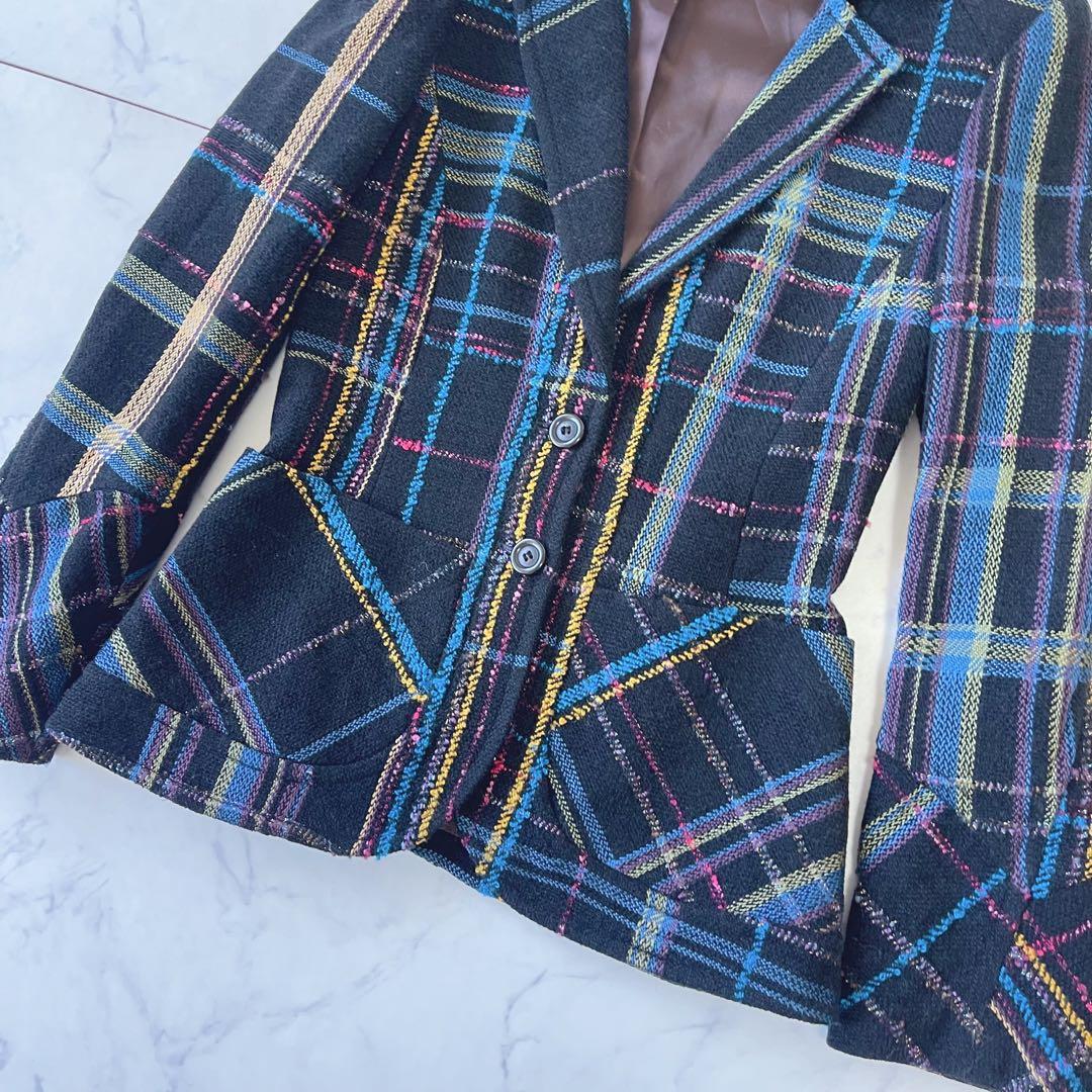 Yukka【未使用級】クリスチャンラクロワ ラメ テーラードジャケット