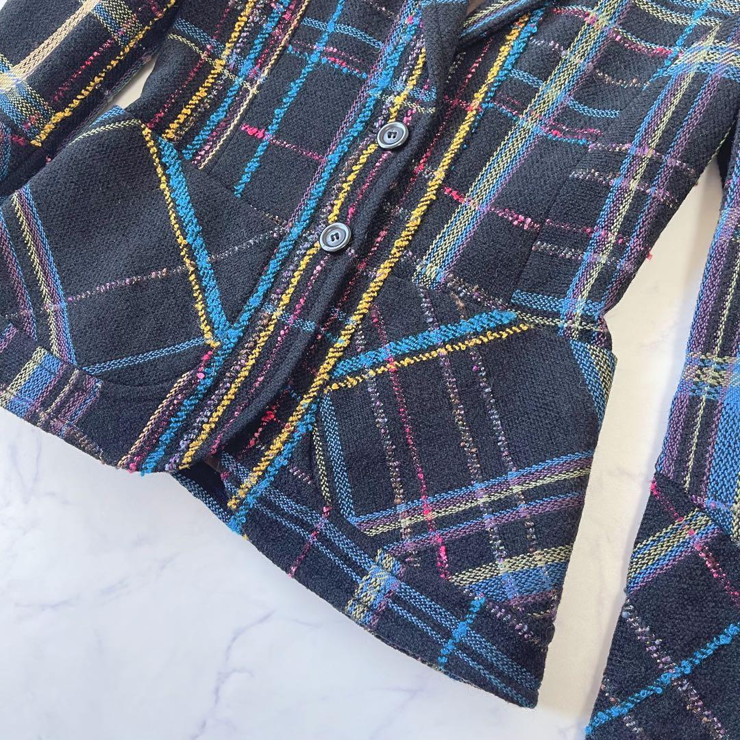 Yukka【未使用級】クリスチャンラクロワ ラメ テーラードジャケット