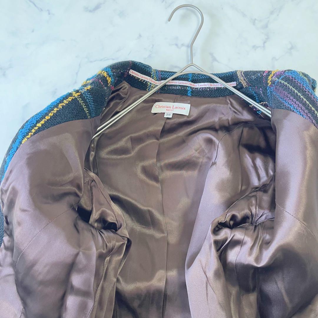 Yukka【未使用級】クリスチャンラクロワ ラメ テーラードジャケット