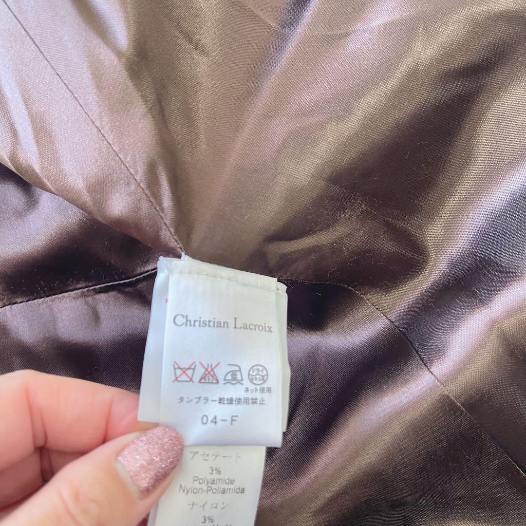 Yukka【未使用級】クリスチャンラクロワ ラメ テーラードジャケット