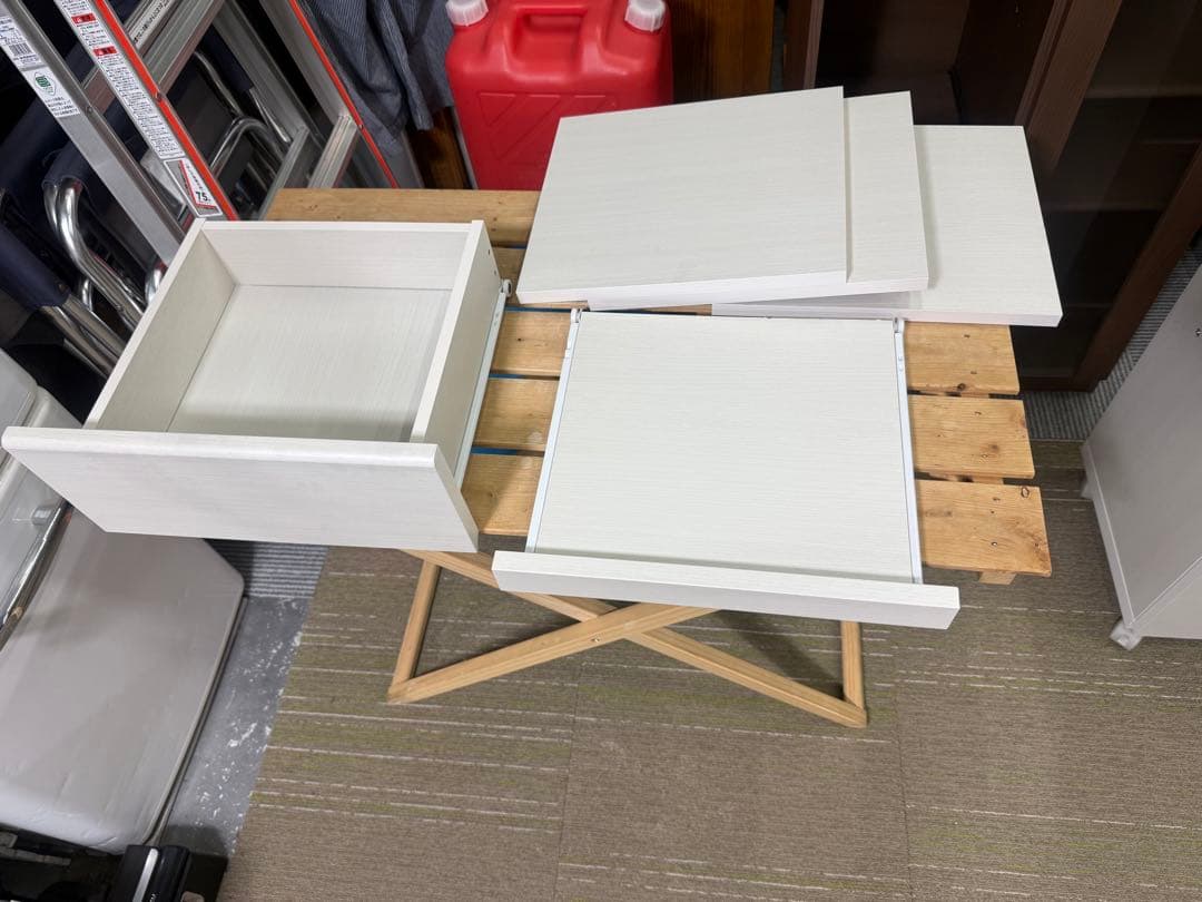 【洗浄消毒作業済】CAINZ レンジ台　食器棚　アペルト　APR-8575SL