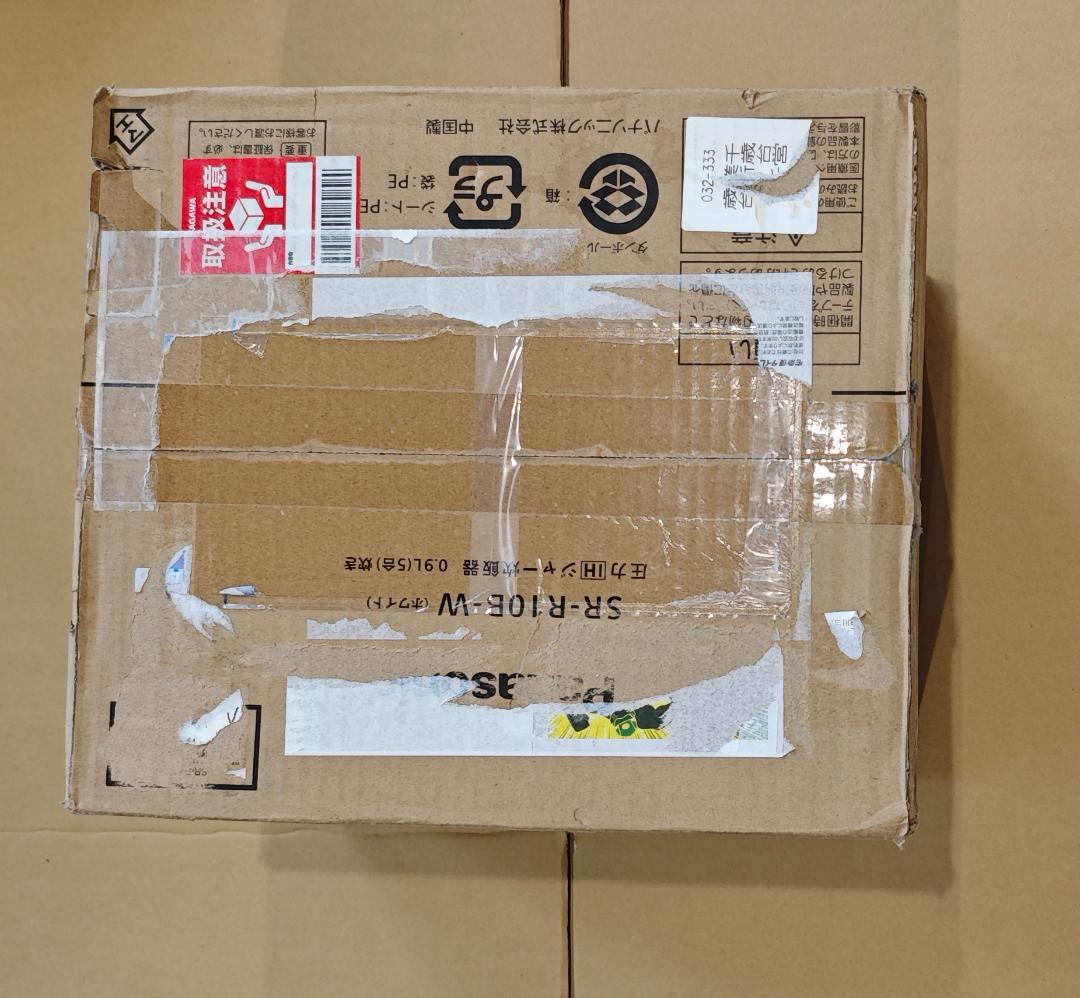 新品開封品未使用 パナソニック 炊飯器 ホワイト SR-R10B-W外箱破損有