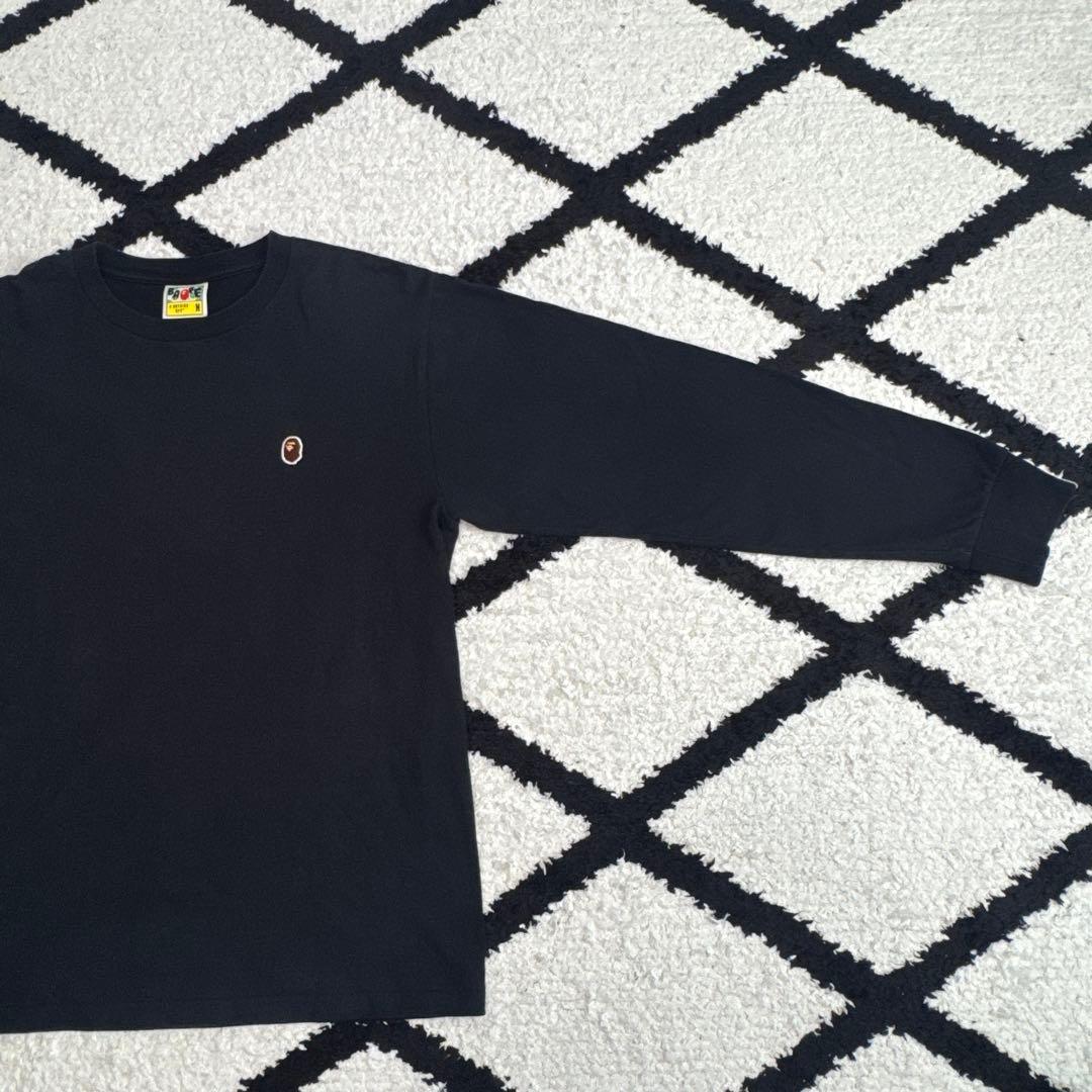 A BATHING APE ブラック　長袖ロンT