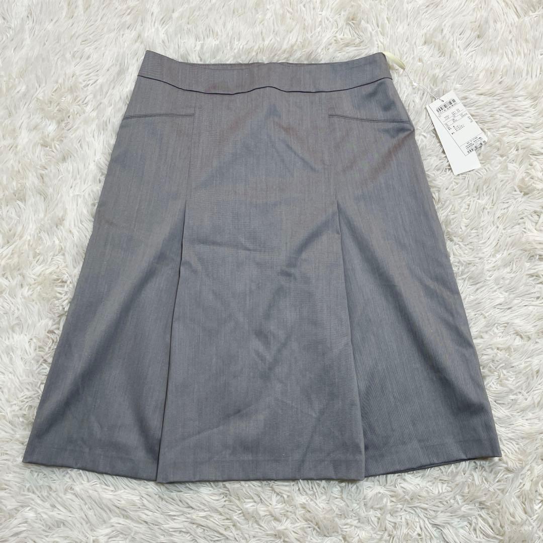 新品✨️ 23区 セットアップ スカートスーツ グレー タック フレア M