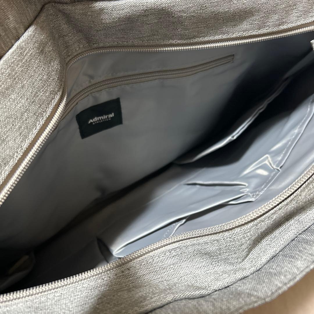 ADMRALグレーテニスゴルフサイドアーチロゴビッグトートバッグATMZ508