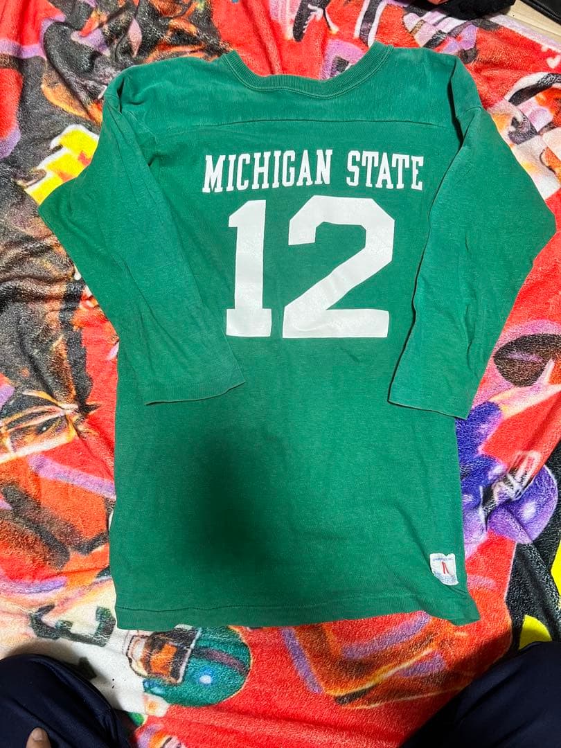 70s champion MICHIGAN STATE フットボールシャツ