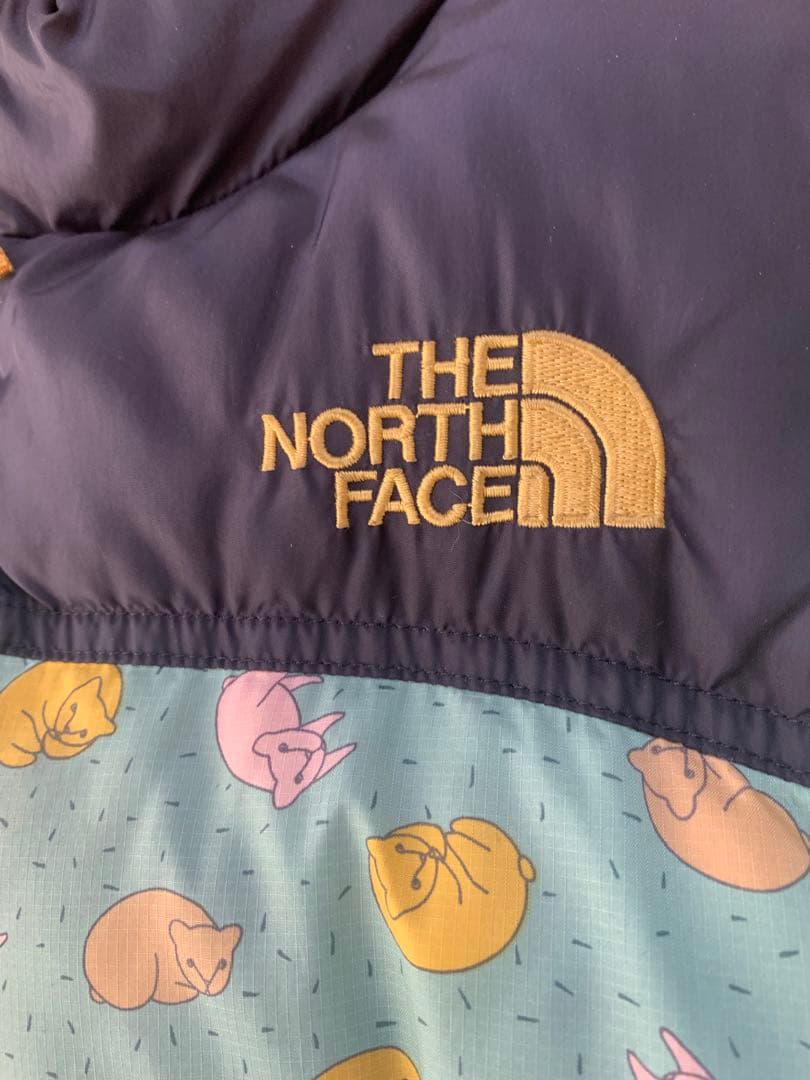 【お値下げ】THE NORTH FACE ミナペルホネン　ダウンジャケットねこ柄