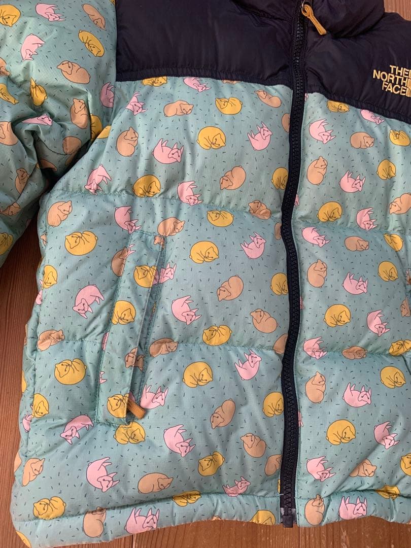 【お値下げ】THE NORTH FACE ミナペルホネン　ダウンジャケットねこ柄