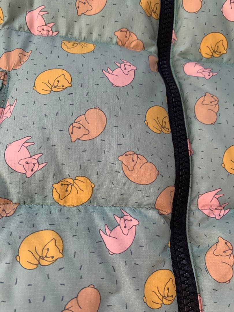 【お値下げ】THE NORTH FACE ミナペルホネン　ダウンジャケットねこ柄